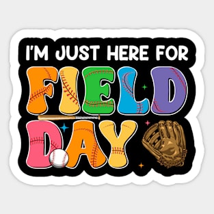 Baseball Funny For Teacher Kids Happy Field Day 2024 Gift For Boys Kids Sticker